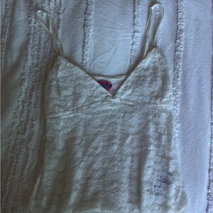 White Lace Camisole Top